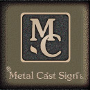 Metal Cast Sign Co. banner