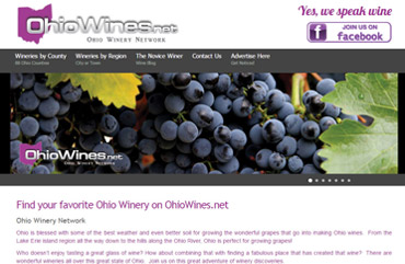 OhioWines.net screen shot