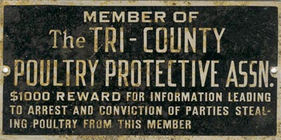 Tri-County Poultry Assn. sign