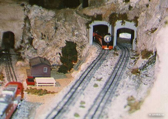 O gauge train layout